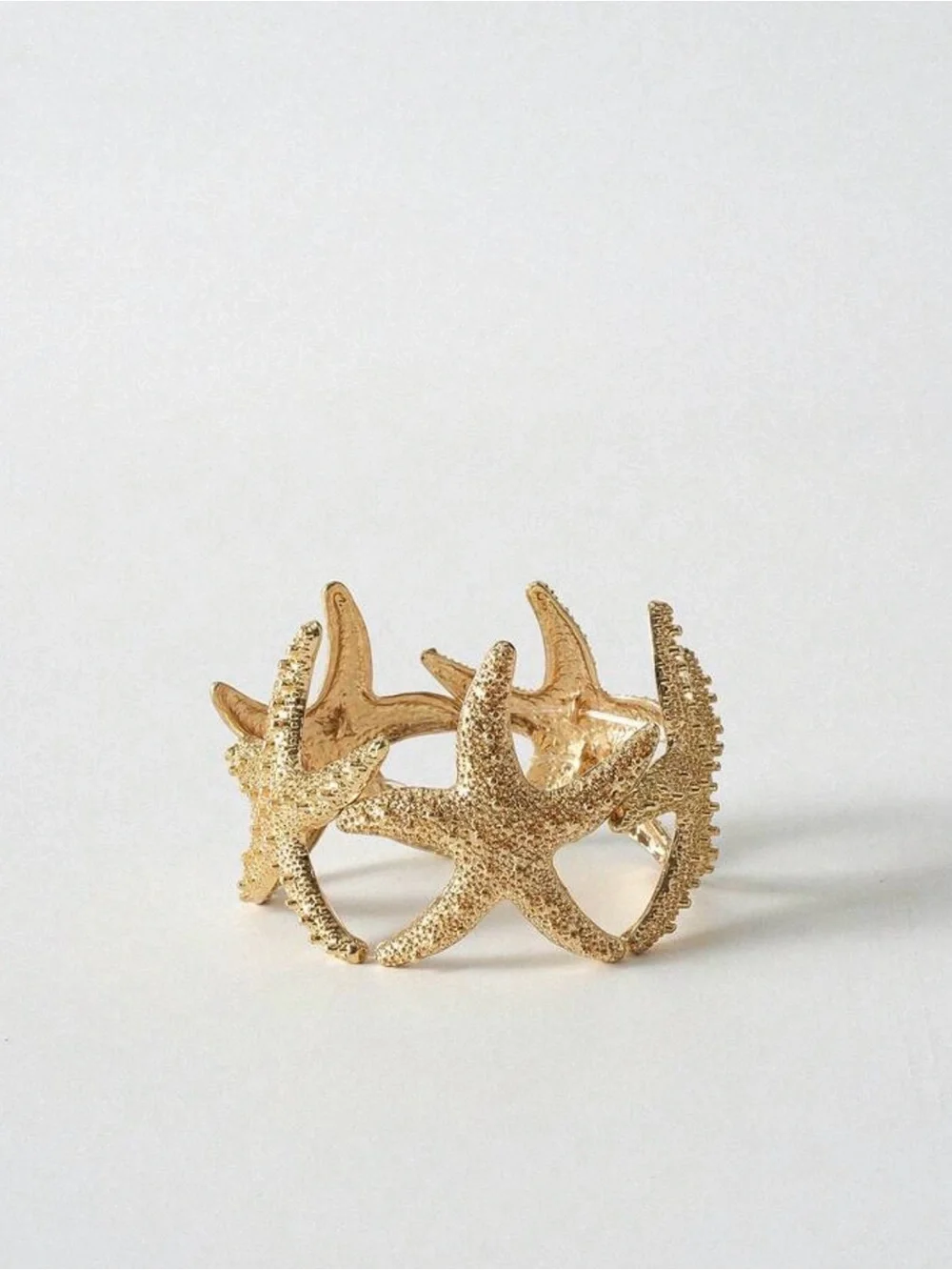 Anthropologie Gold Starfish Cuff Bracelet
